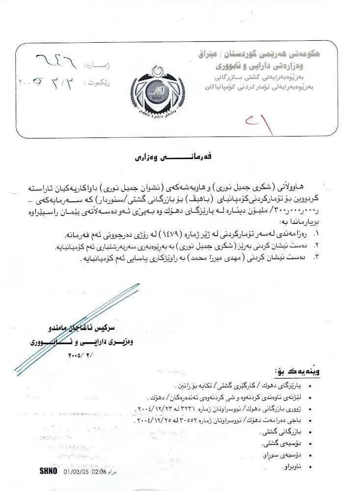 Administration decision document for BAHIV